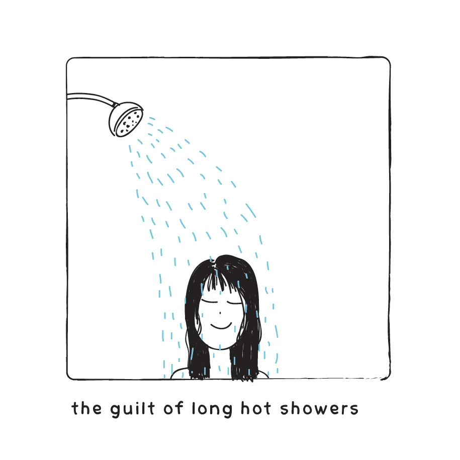 the guilt of long how showers