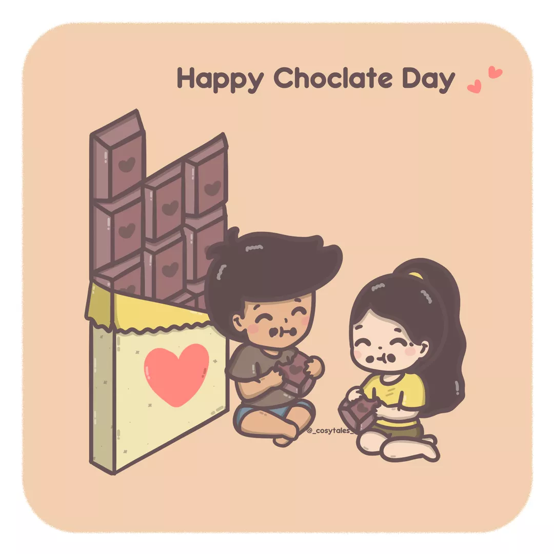 Happy chocolate day ️ | Cosytales | Strippy