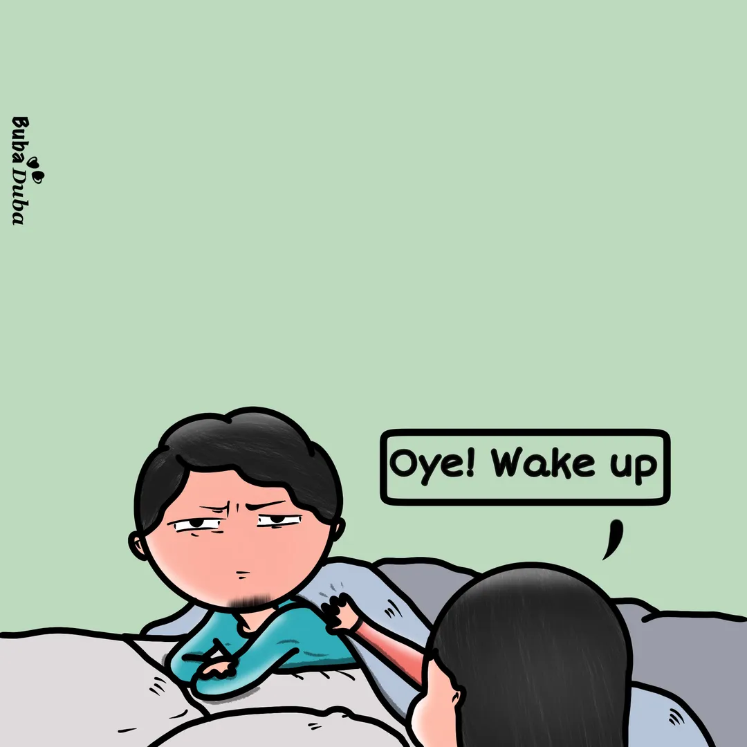 Waking him up