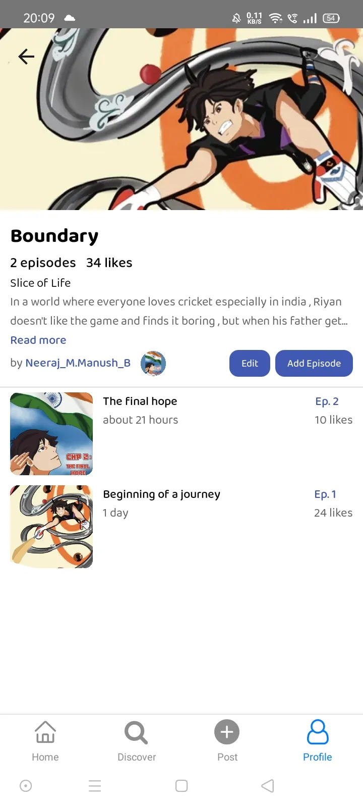 After one day of posting our manga ❤️🇮🇳