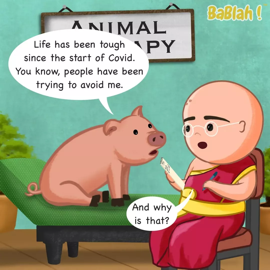 Sad little Piggie