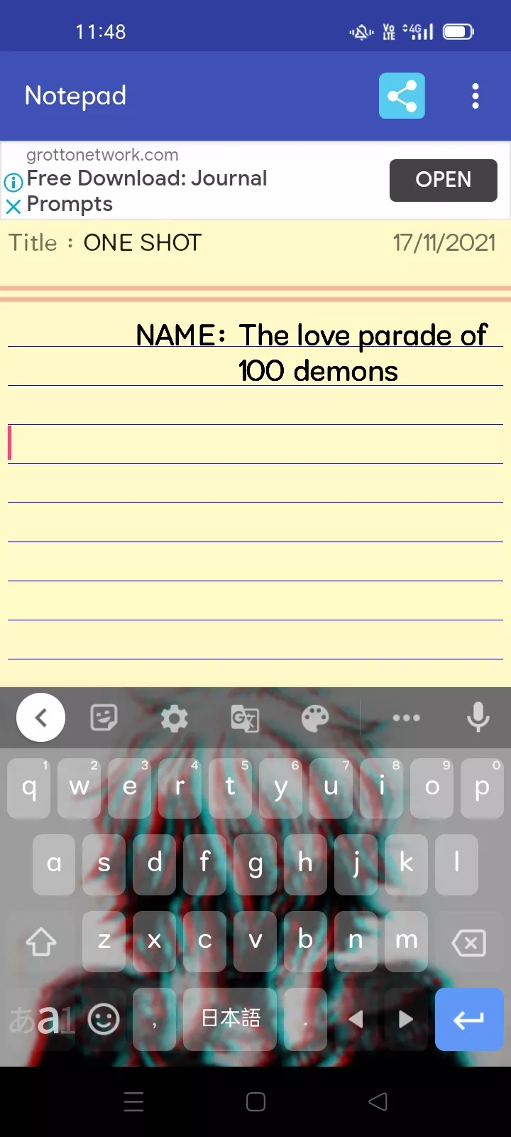 The love parade of 100 demons 