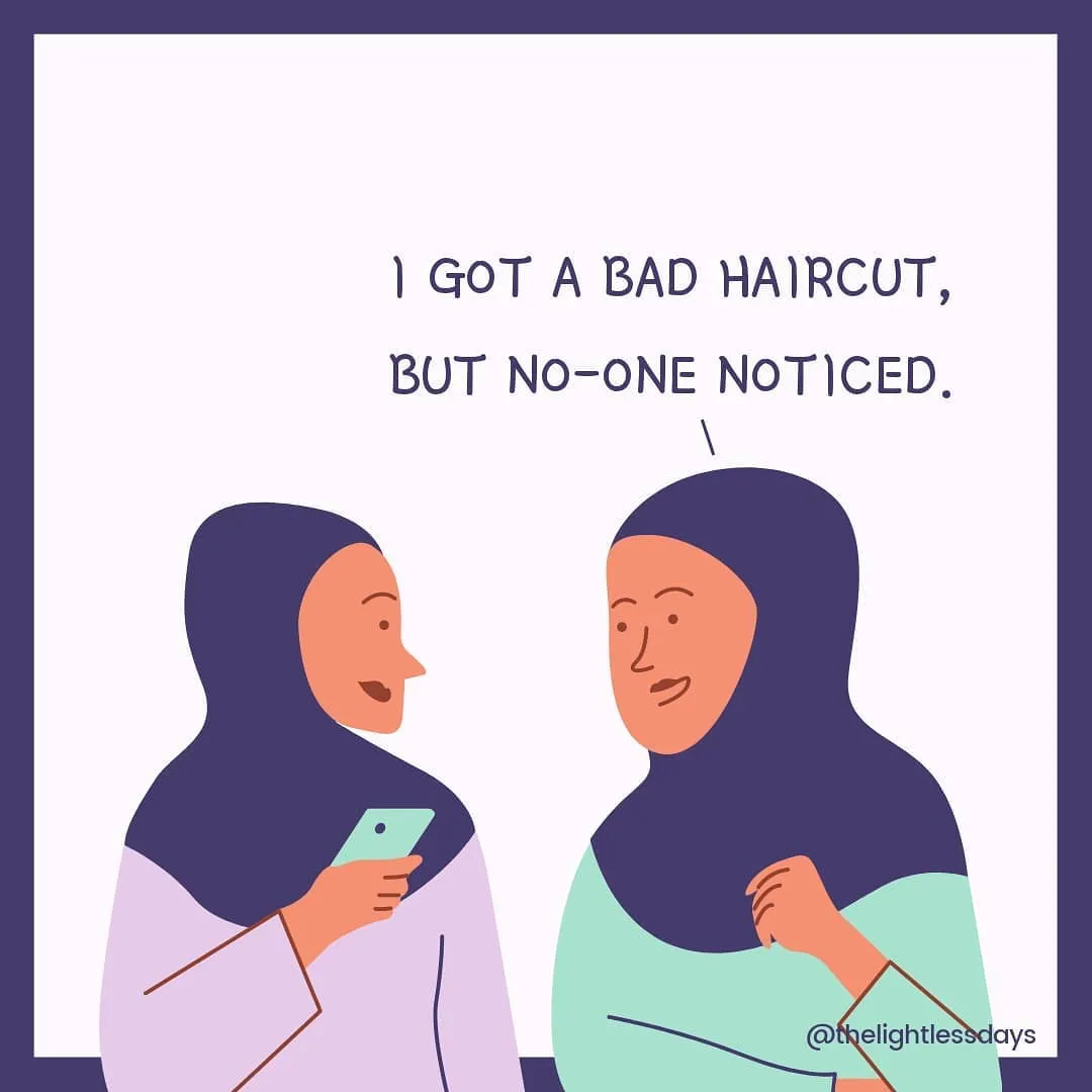 Inside hijab