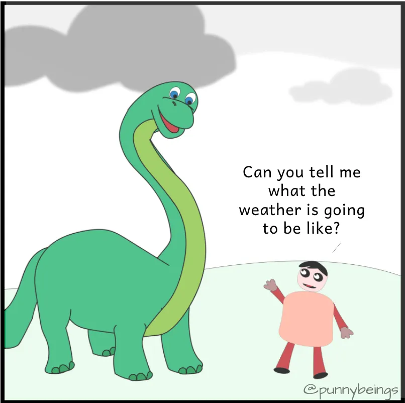 Weather dinosaur