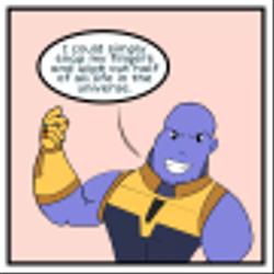 Thanos vs death note 