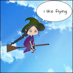 Flying problems of the witches